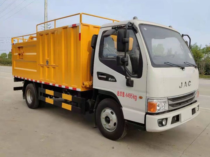 藍(lán)牌江淮國六污水處理車_地下室管道疏通車